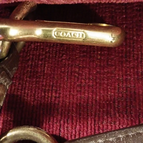 Coach Brown Leather Strap with Gold Hardware - Picture 2 of 5